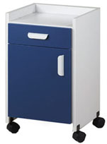 Bedside Cabinet w/ Rimmed Top